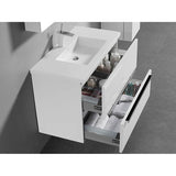 Madeli Urban 36'' Wall hung  Vanity Cabinet in White Finish/HW: Polished Chrome(PC)