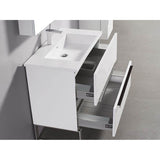 Madeli Soho 36'' Free standing Vanity Cabinet in White/HW: Polished Chrome(PC)