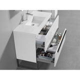 Madeli Soho 42'' Free standing Vanity Cabinet in White/HW: Satin Brass(SB)