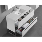 Madeli Soho 48C'' Free standing Vanity Cabinet in White/HW: Polished Chrome(PC)