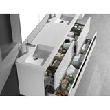 Madeli Soho 72'' Free standing Vanity Cabinet in White/HW: Polished Chrome(PC)