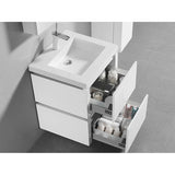 Madeli Cube 30'' Wall hung  Vanity Cabinet in White Finish