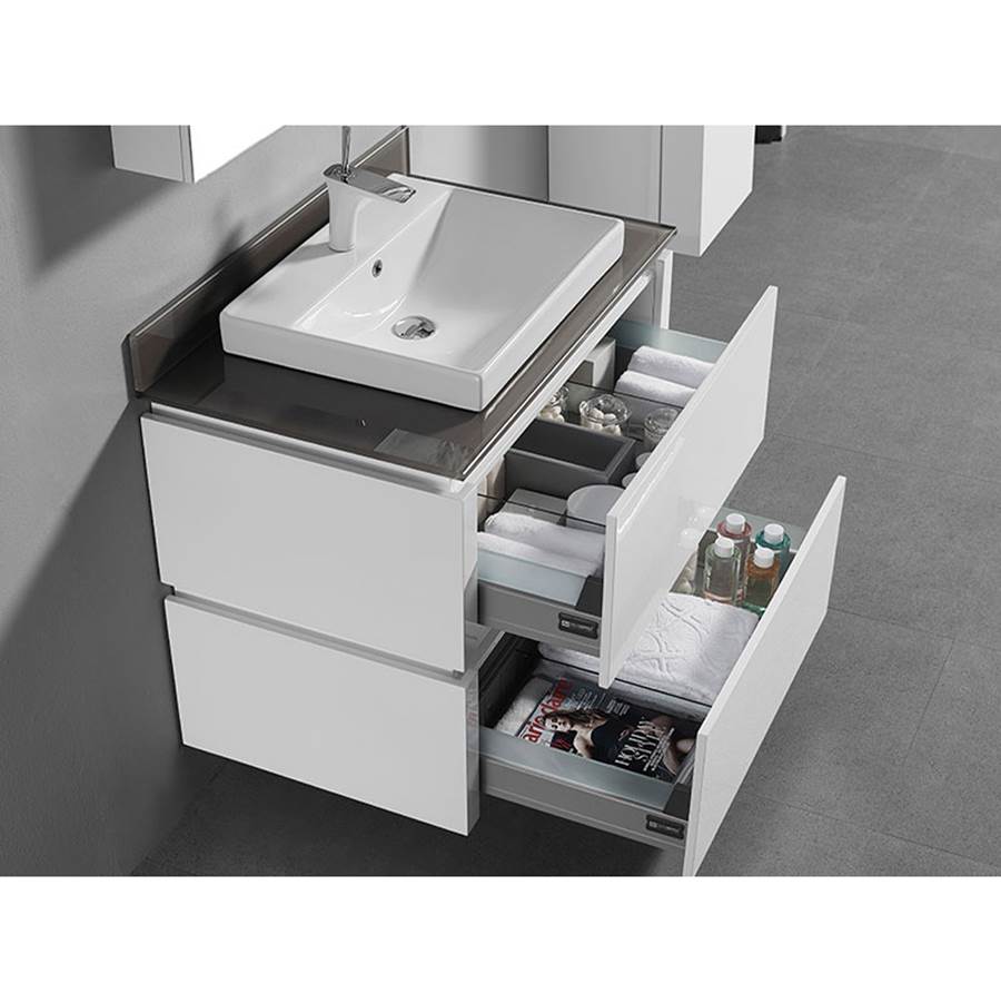 Madeli Cube 36'' Wall hung  Vanity Cabinet in WhiteFinish