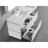 Madeli Cube 48C'' Wall hung  Vanity Cabinet in White Finish