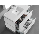 Madeli Metro 42'' Free Standing Vanity in White/HW: Brushed Nickel(BN)