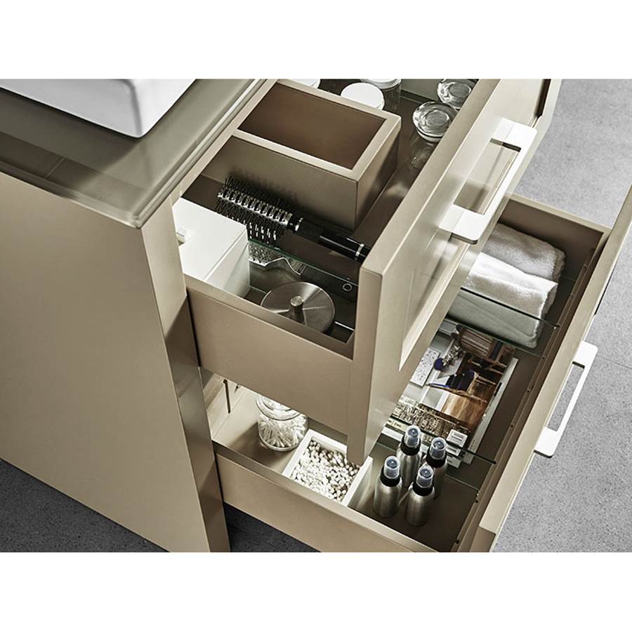 Madeli Retro 30'' Free Standing Vanity White/HW: Satin Brass(SB)