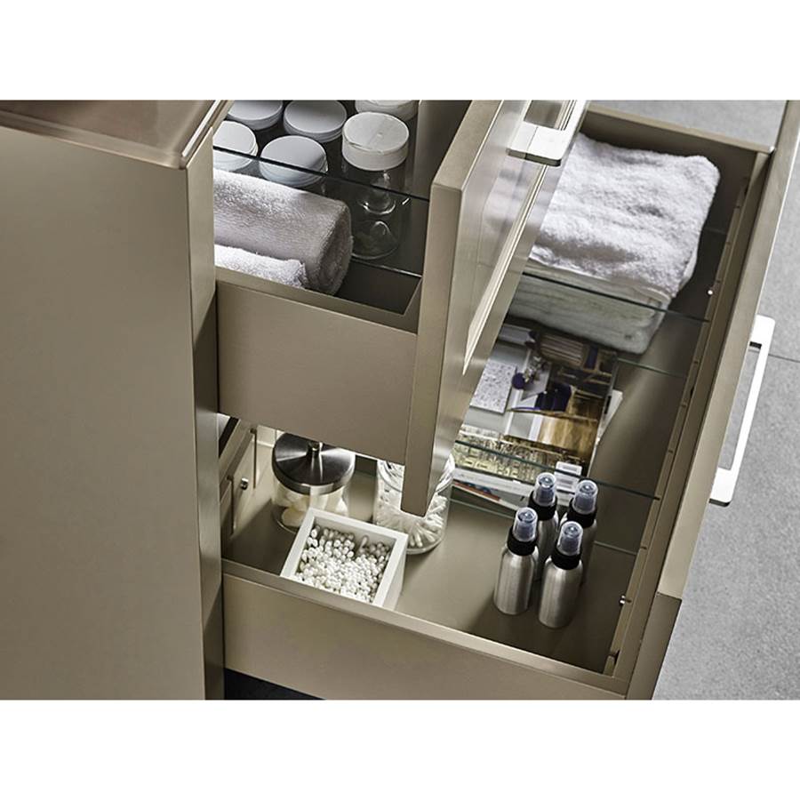 Madeli Retro 36'' Free Standing Vanity White/HW: Polished Nickel(PN)