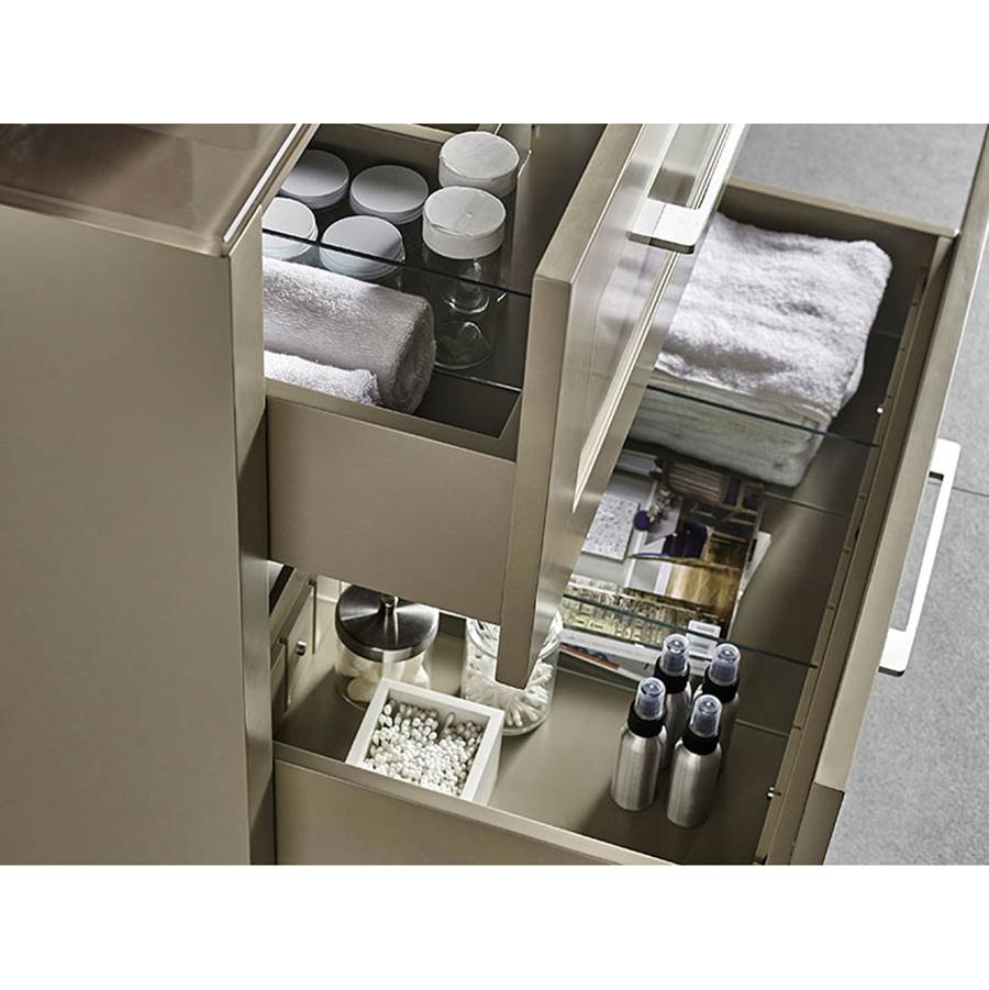 Madeli Retro 42'' Free Standing Vanity White/HW: Polished Nickel(PN)
