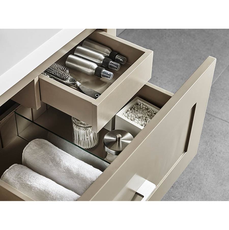 Madeli Retro 48C'' Free Standing Vanity White/HW: Satin Brass(SB)