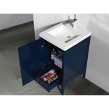 Madeli Encore 20'' Free Standing Vanity White/HW: Polished Nickel(PN)