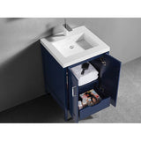 Madeli Encore 24'' Free Standing Vanity White/HW: Brushed Nickel(BN)