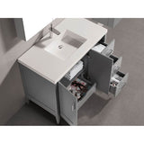 Madeli Encore 36'' Free Standing Vanity White/HW: Brushed Nickel(BN)