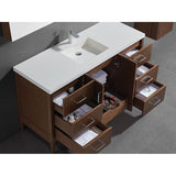 Madeli Encore 48C'' Free Standing Vanity White/HW: Brushed Nickel(BN)