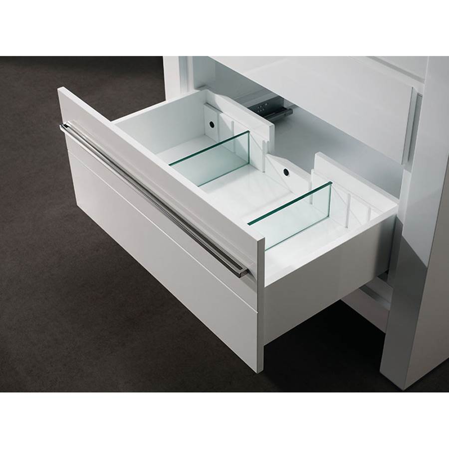 Madeli Vicenza 42'' Free Standing White/HW: Polished Nickel(PN)