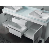 Madeli Vicenza 72D'' Free Standing White/HW: Satin Brass(SB)