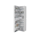 Madeli Urban 16''W x 15''D x 60''H Wall Hung Linen Cabinet L Hinged in White