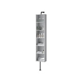 Madeli Rotating 12''W x 7''D x 60''H Rotating Linen Cabinet in White