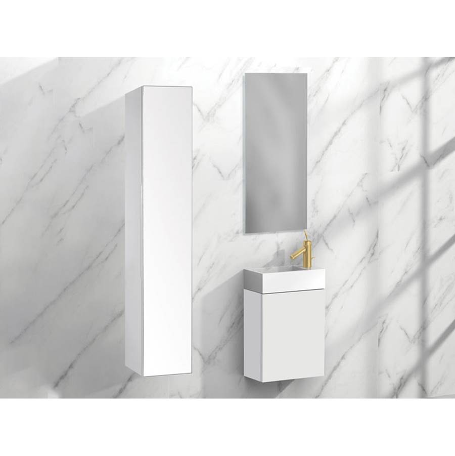 Madeli Urban 12''W x 12''D x 60''H Wall Hung Linen Cabinet in White