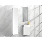 Madeli Urban 12''W x 12''D x 60''H Wall Hung Linen Cabinet in White