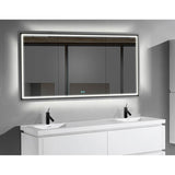 Madeli Illusion Lighted Mirrored Cabinet, Recessed Mount, 20'' x 30'' x 4-3/4'', L Hinged, Frame in Brushed Nickel, 2700/4000K Temperature, Deffoger, Dimmable, Three-direction Light Diffuser