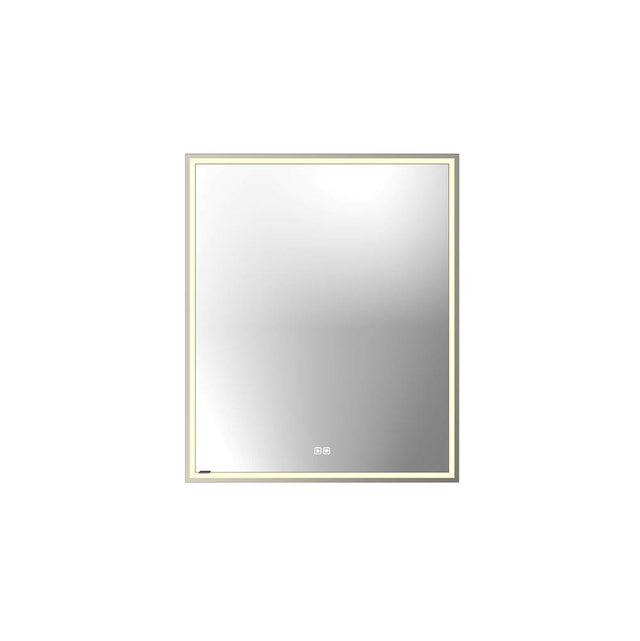 Madeli - Madeli Illusion Lighted Mirrored Cabinet, Recessed Mount, 30'' x 36'' x 4-3/4'', L Hinged, Frame in Brushed Nickel, 2700/4000K Temperature, Deffoger, Dimmable, Three-direction Light Diffuser - Brushed Nickel