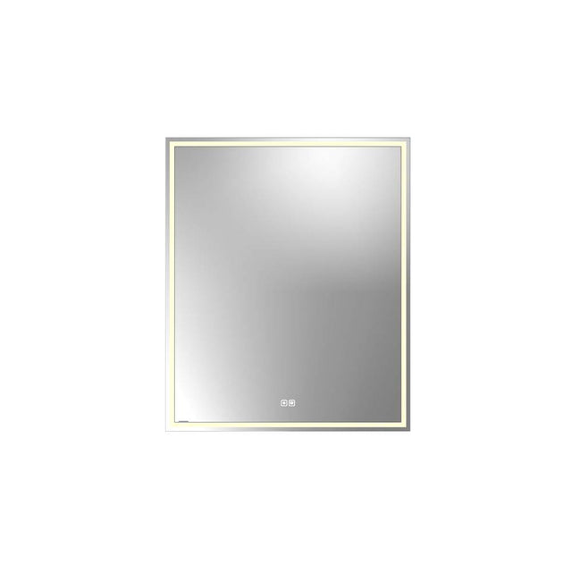 Madeli - Madeli Illusion Lighted Mirrored Cabinet, Recessed Mount, 30'' x 36'' x 4-3/4'', L Hinged, Frame in Polished Chrome, 2700/4000K Temperature, Deffoger, Dimmable, Three-direction Light Diffuser - Polished Chrome