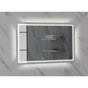 Madeli - Madeli Illusion Lighted Mirrored Cabinet, Recessed Mount, 48'' x 36'' x 4-3/4'', For Double Basin, Frame in Polished Chrome, 2700/4000K Temperature, Deffoger, Dimmable, Three-direction Light Diffuser - Polished Chrome