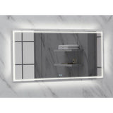 Madeli - Madeli Illusion Lighted Mirrored Cabinet, Recessed Mount, 60'' x 36'' x 4-3/4'', For Single Basin, Frame in Polished Chrome, 2700/4000K Temperature, Deffoger, Dimmable, Three-direction Light Diffuser - Polished Chrome
