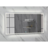 Madeli - Madeli Illusion Lighted Mirrored Cabinet, Recessed Mount, 60'' x 36'' x 4-3/4'', For Double Basin, Frame in Polished Chrome, 2700/4000K Temperature, Deffoger, Dimmable, Three-direction Light Diffuser - Polished Chrome