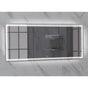 Madeli - Madeli Illusion Lighted Mirrored Cabinet, Recessed Mount, 72'' x 36'' x 4-3/4'', Unibody, Frame in Satin Brass, 2700/4000K Temperature, Deffoger, Dimmable, Three-direction Light Diffuser - Brushed Nickel