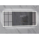 Madeli - Madeli Illusion Lighted Mirrored Cabinet, Recessed Mount, 72'' x 36'' x 4-3/4'', Unibody, Frame in Polished Chrome, 2700/4000K Temperature, Deffoger, Dimmable, Three-direction Light Diffuser - Polished Chrome