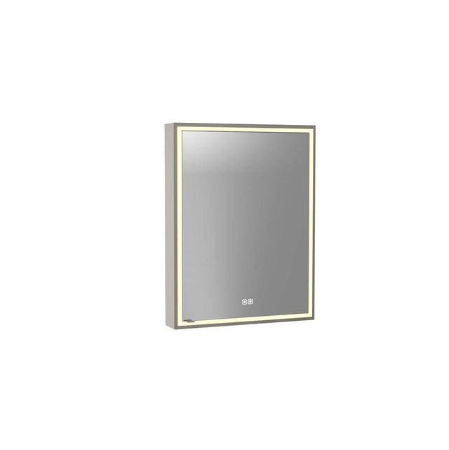 Madeli - Madeli Pioneer Lighted Mirrored Cabinet, Surface Mount, 24'' x 30'' x 4-3/4'', R Hinged, Frame in Brushed Nickel, 2700/4000K Temperature, Deffoger, Dimmable, Three-direction Light Diffuser - Brushed Nickel