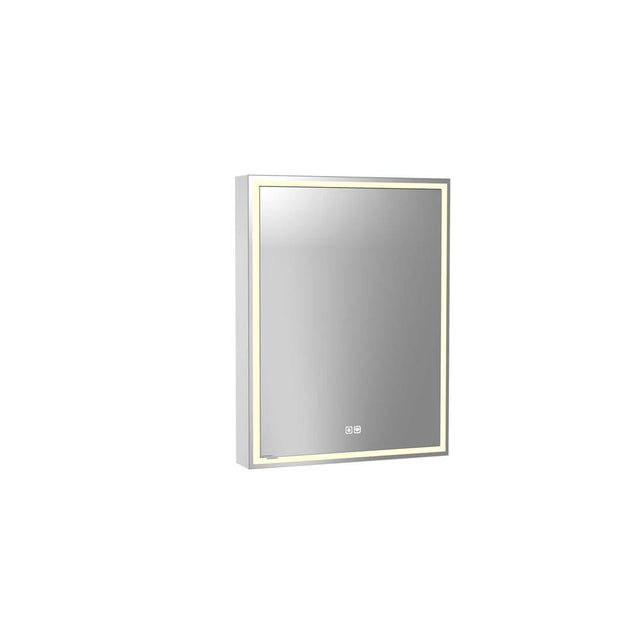 Madeli - Madeli Pioneer Lighted Mirrored Cabinet, Surface Mount, 24'' x 30'' x 4-3/4'', R Hinged, Frame in Polished Chrome, 2700/4000K Temperature, Deffoger, Dimmable, Three-direction Light Diffuser - Polished Chrome