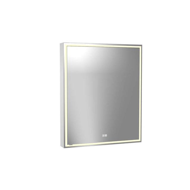 Madeli - Madeli Pioneer Lighted Mirrored Cabinet, Surface Mount, 30'' x 36'' x 4-3/4'', L Hinged, Frame in Polished Chrome, 2700/4000K Temperature, Deffoger, Dimmable, Three-direction Light Diffuser - Polished Chrome