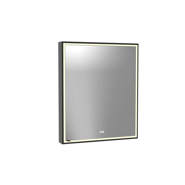 Madeli - Madeli Pioneer Lighted Mirrored Cabinet, Surface Mount, 30'' x 36'' x 4-3/4'', R Hinged, Frame in Matte Black, 2700/4000K Temperature, Deffoger, Dimmable, Three-direction Light Diffuser - Matte Black