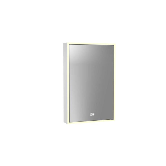 Madeli - Madeli Vanguard Lighted Mirrored Cabinet, Surface Mount, 20'' x 30'' x 4-3/4'', R Hinged, Mirror Side Kit, 2700/4000K Temperature, Deffoger, Dimmable, Three-direction Light Diffuser - Mirror