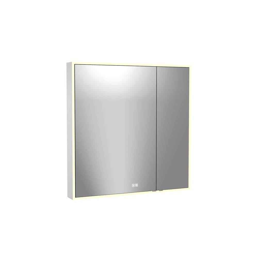 Madeli - Madeli Vanguard Lighted Mirrored Cabinet, Surface Mount, 30'' x 36'' x 4-3/4'', For Left Basin, Mirror Side Kit, 2700/4000K Temperature, Deffoger, Dimmable, Three-direction Light Diffuser - Mirror