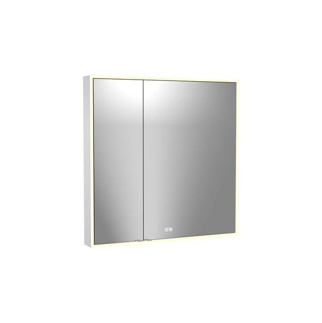 Madeli - Madeli Vanguard Lighted Mirrored Cabinet, Surface Mount, 36'' x 36'' x 4-3/4'', For Right Basin, Mirror Side Kit, 2700/4000K Temperature, Deffoger, Dimmable, Three-direction Light Diffuser - Mirror