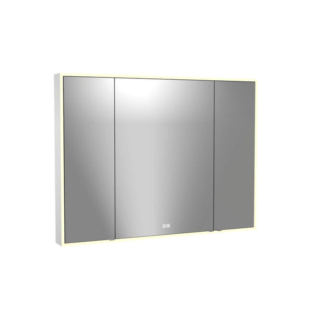 Madeli - Madeli Vanguard Lighted Mirrored Cabinet, Surface Mount, 48'' x 36'' x 4-3/4'', For Single Basin, Mirror Side Kit, 2700/4000K Temperature, Deffoger, Dimmable, Three-direction Light Diffuser - Mirror