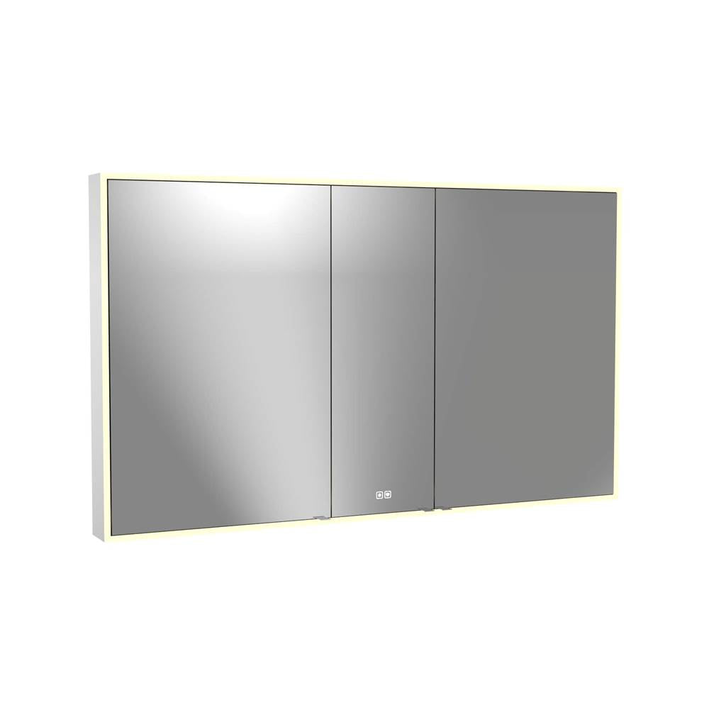 Madeli - Madeli Vanguard Lighted Mirrored Cabinet, Surface Mount, 60'' x 36'' x 4-3/4'', For Double Basin, Mirror Side Kit, 2700/4000K Temperature, Deffoger, Dimmable, Three-direction Light Diffuser - Mirror