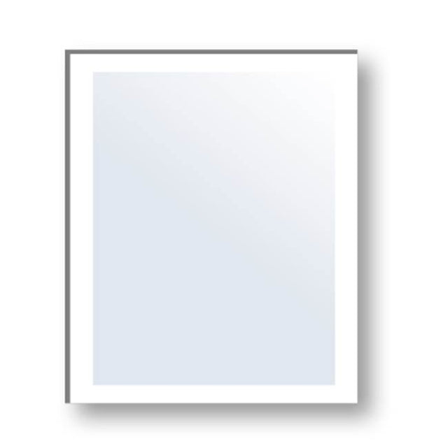 Madeli - Madeli Edge Mirror, 30'' x 36'' x 3/4'', Rectangle, Frosted Edge - Aluminum