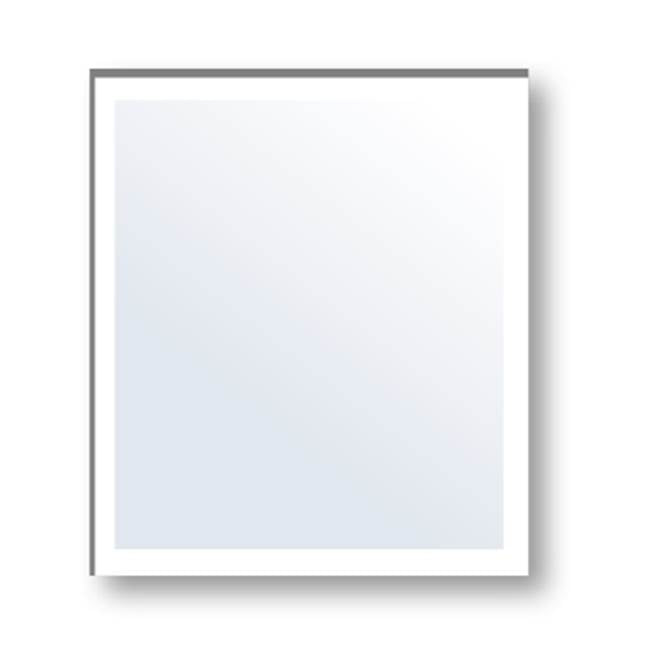 Madeli - Madeli Edge Mirror, 48'' x 36'' x 3/4'', Rectangle, Frosted Edge - Aluminum