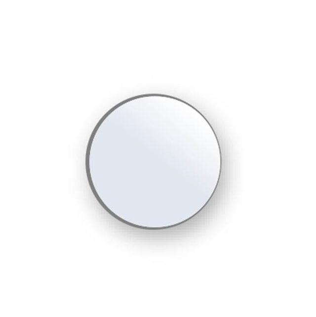Madeli - Madeli  ''O''  Mirror, 24''x 3/4'', Round,  Plain Edge - Aluminum