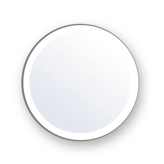 Madeli - Madeli  ''O''  Mirror, 42''x 3/4'', Round,  Frosted Edge - Aluminum