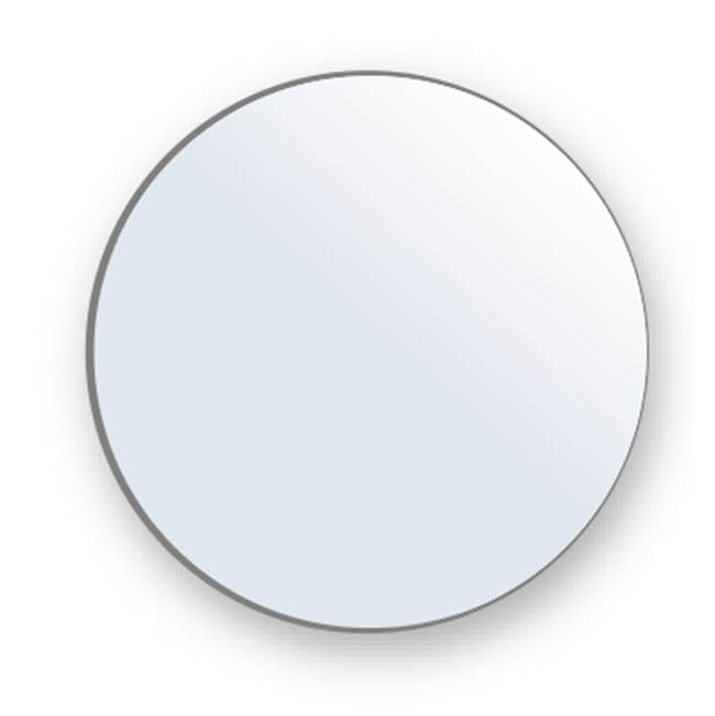 Madeli - Madeli  ''O''  Mirror, 48''x 3/4'', Round,  Plain Edge - Aluminum