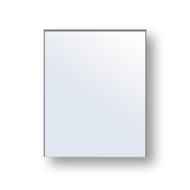 Madeli - Madeli Vetro Mirror, 24''x 30'' x 3/4'', Rectangular,  Frosted Edge - Aluminum