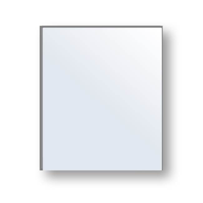 Madeli - Madeli Vetro Mirror, 36''x 30'' x 3/4'', Rectangular,  Frosted Edge - Aluminum