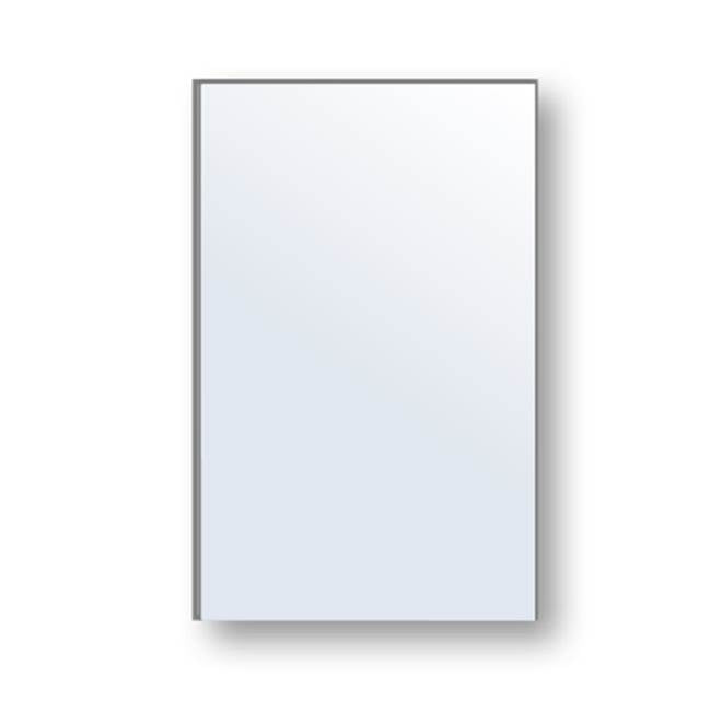 Madeli - Madeli Vetro Mirror, 48''x 30'' x 3/4'', Rectangular,  Frosted Edge - Aluminum