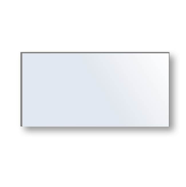 Madeli - Madeli Vetro Mirror, 60''x 30'' x 3/4'', Rectangular,  Frosted Edge - Aluminum