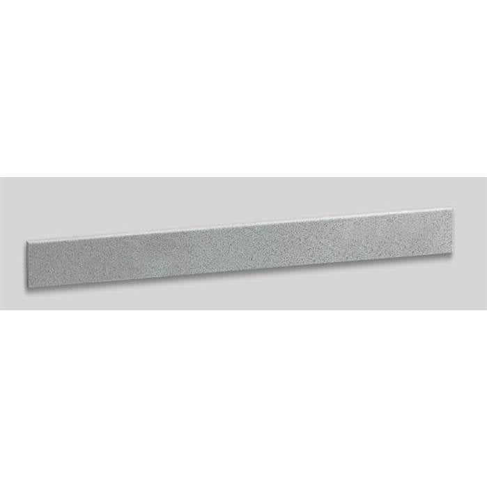 Madeli - Madeli Quarztstone Side Splah, 18'' x 4'' x 3/4'', Silver Grey - Silver Grey
